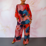 Amara – Floral Satin Set