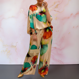 Amara – Floral Satin Set