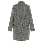 Alida – Classic coat with textured pattern