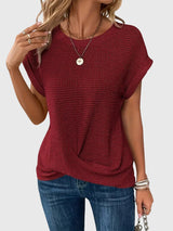 Isa™ | Elegant Blouse with Crew Neck