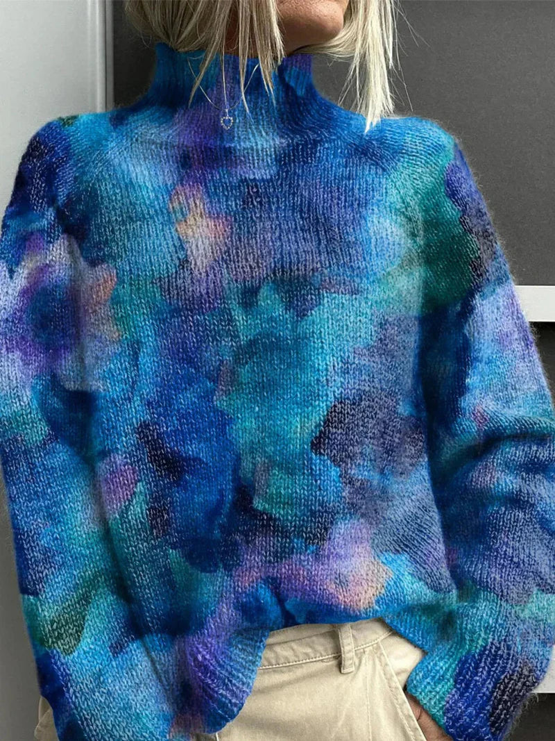 Alida – Knitted Jumper with Nature Motifs