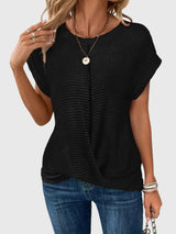 Isa™ | Elegant Blouse with Crew Neck