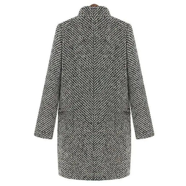 Alida – Classic coat with textured pattern