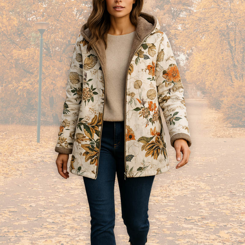 Flora – Fleece Lined Floral Jacket