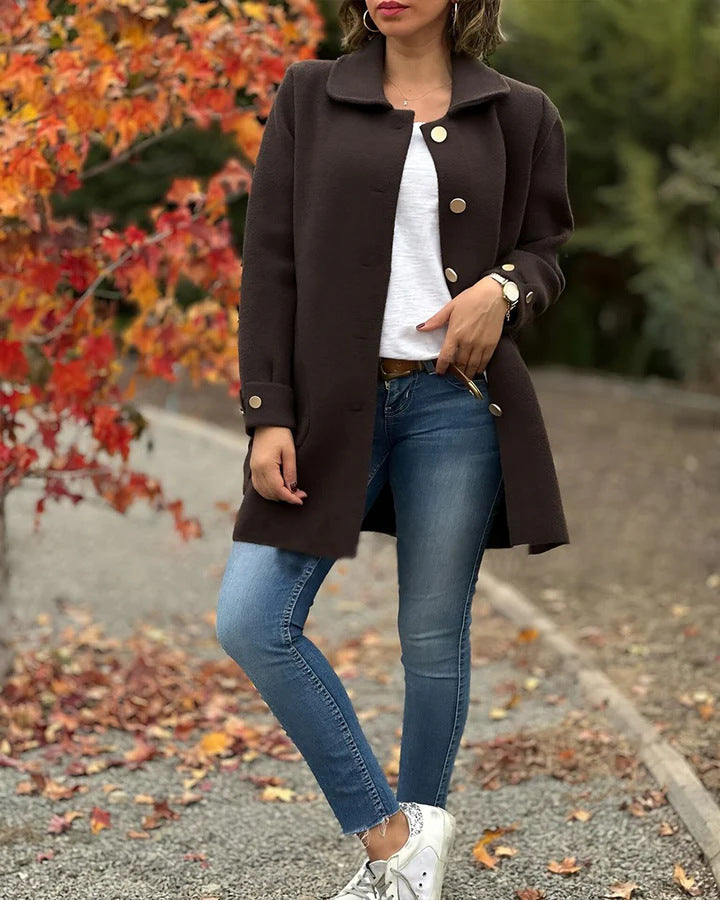 Amara – Classic Wool Blend Coat