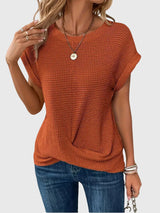 Isa™ | Elegant Blouse with Crew Neck